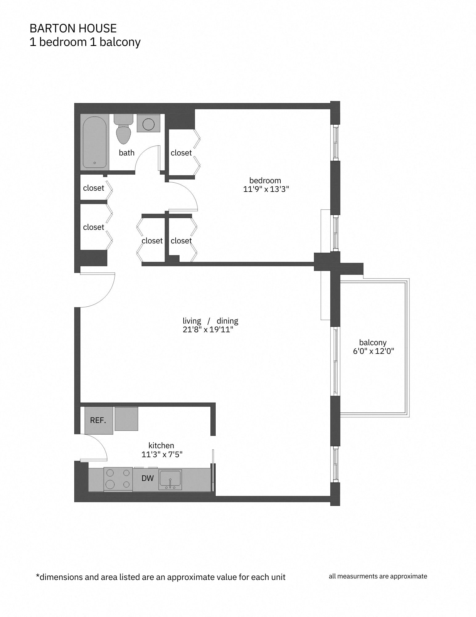 Floor Plans of Barton House in North Arlington, VA